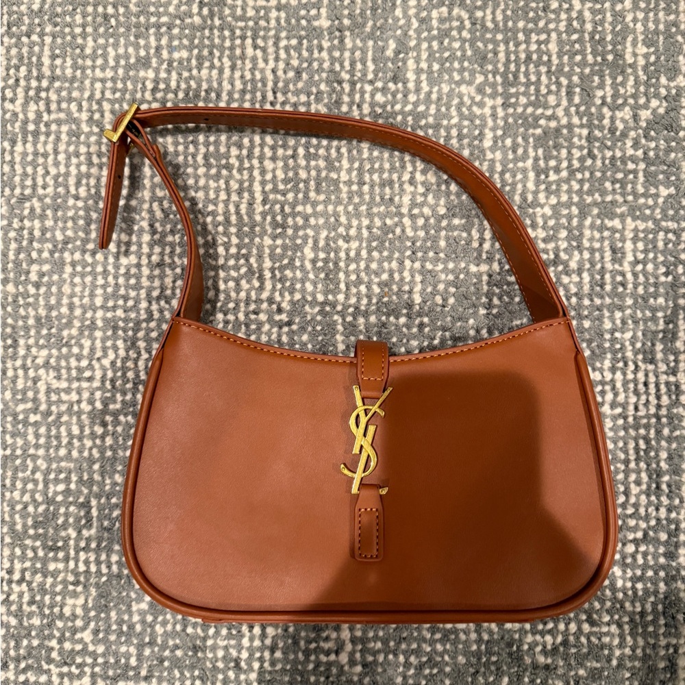 Yves Saint Laurent Tan Leather Shoulder Bag